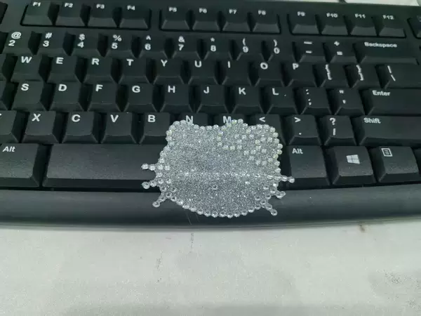 Kitty cat silver sticker