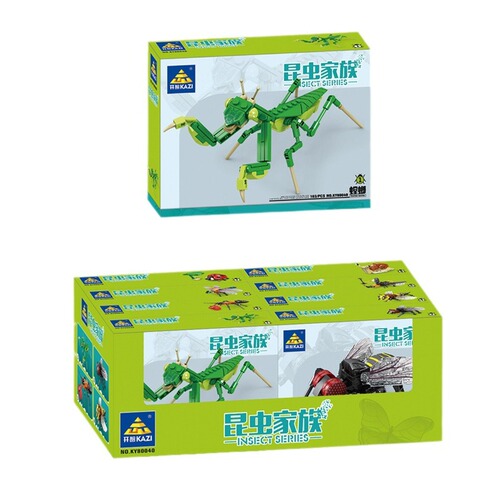 Kaizhi insect building block model mantis animal small particle puzzle assembly children's toys science and education gifts wholesale