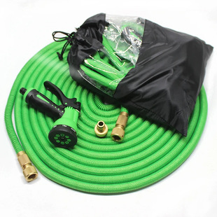 Multifunctional high-pressure water gun garden water pipe spray gun triple telescopic tube magic pipe metal garden car washing tool