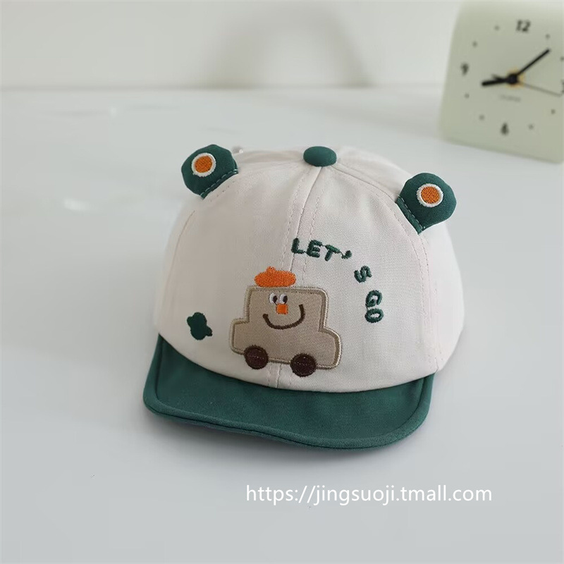 Sombrero de lengua de pato para bebé Primavera y otoño Versión coreana de niños y niñas delgados Sombrero para el sol de coche lindo Gorra de béisbol de ala suave para bebé