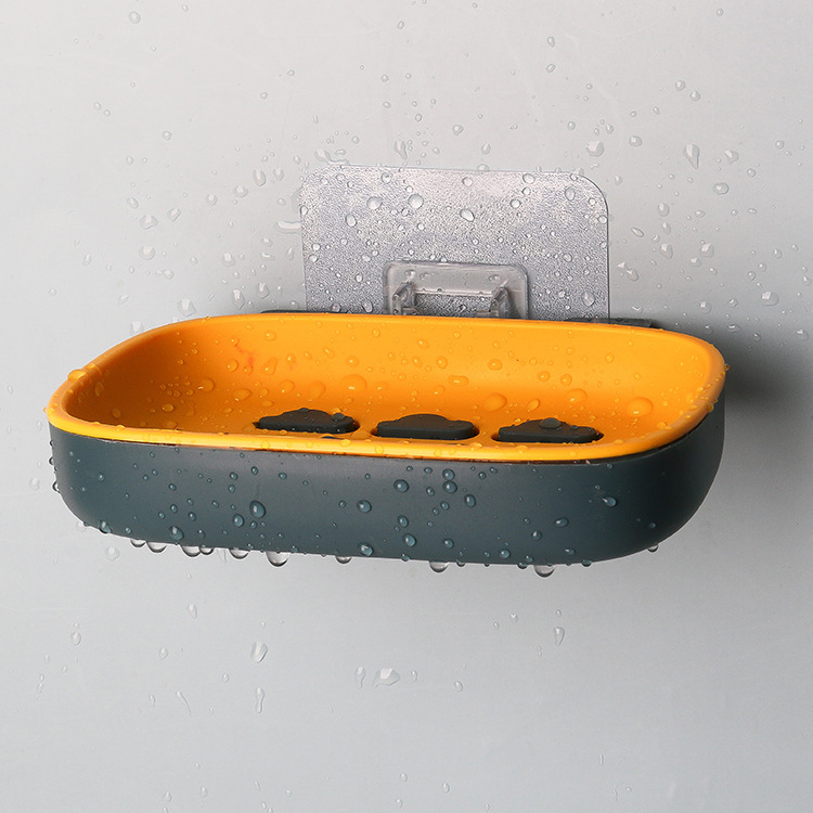 Nube creativa caja de jabón fuerte ponche-libre baño titular de jabón Nordic color de doble capa de drenaje caja de jabón