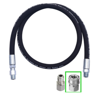 Rubber steel wire inner and outer wire 3/8 union male and female quick disconnect high pressure coiler link outlet explosion-proof tube