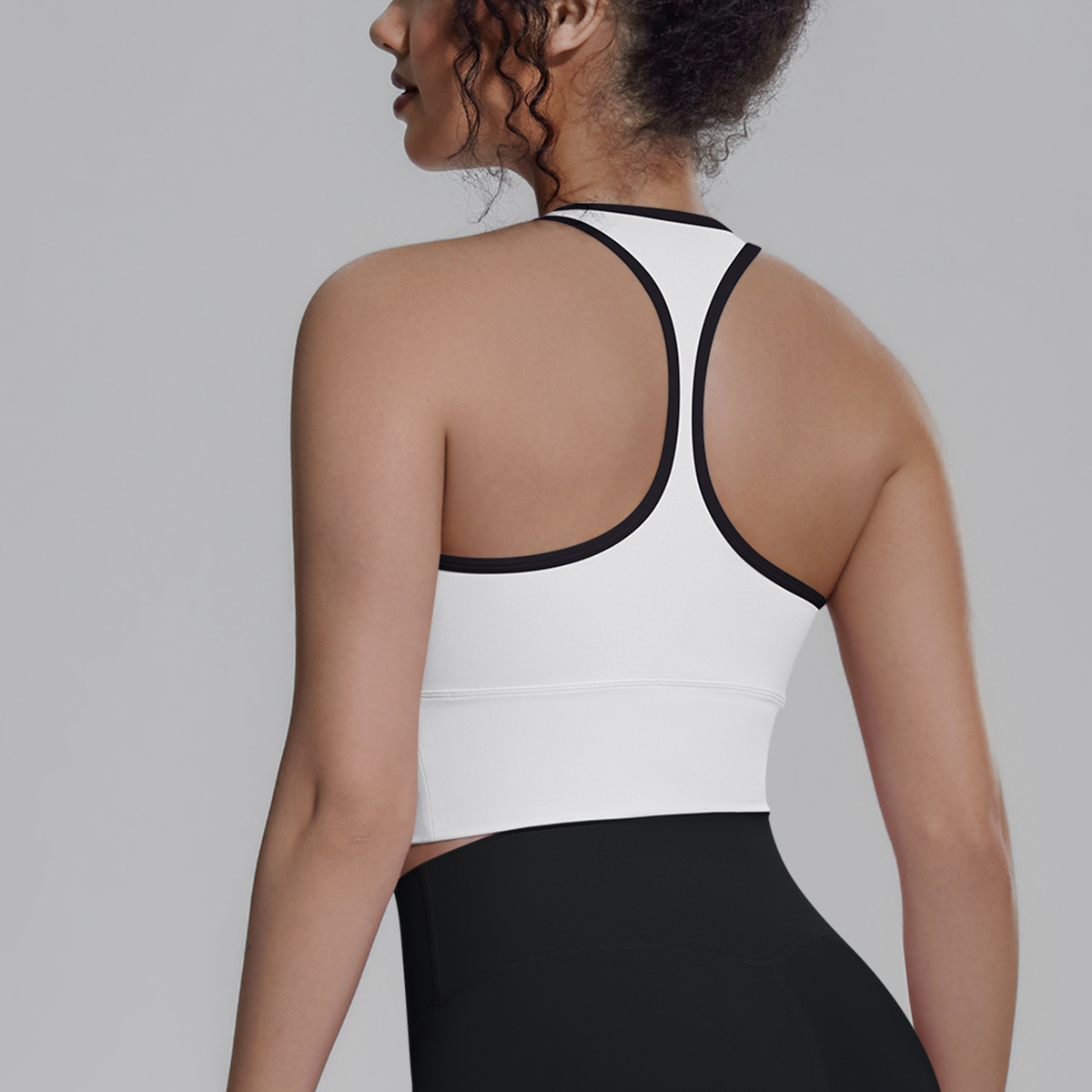 Nuevo transfronterizo sólido I-shaped hermosa espalda apretada ropa interior deportiva transpirable correr fitness yoga chaleco chaleco mujer image 8