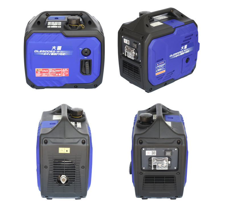 Portable Gasoline Generator Set for Home Use, Mini Silent Inverter 24V Rv Generator, Direct Current 24V Rv Generator