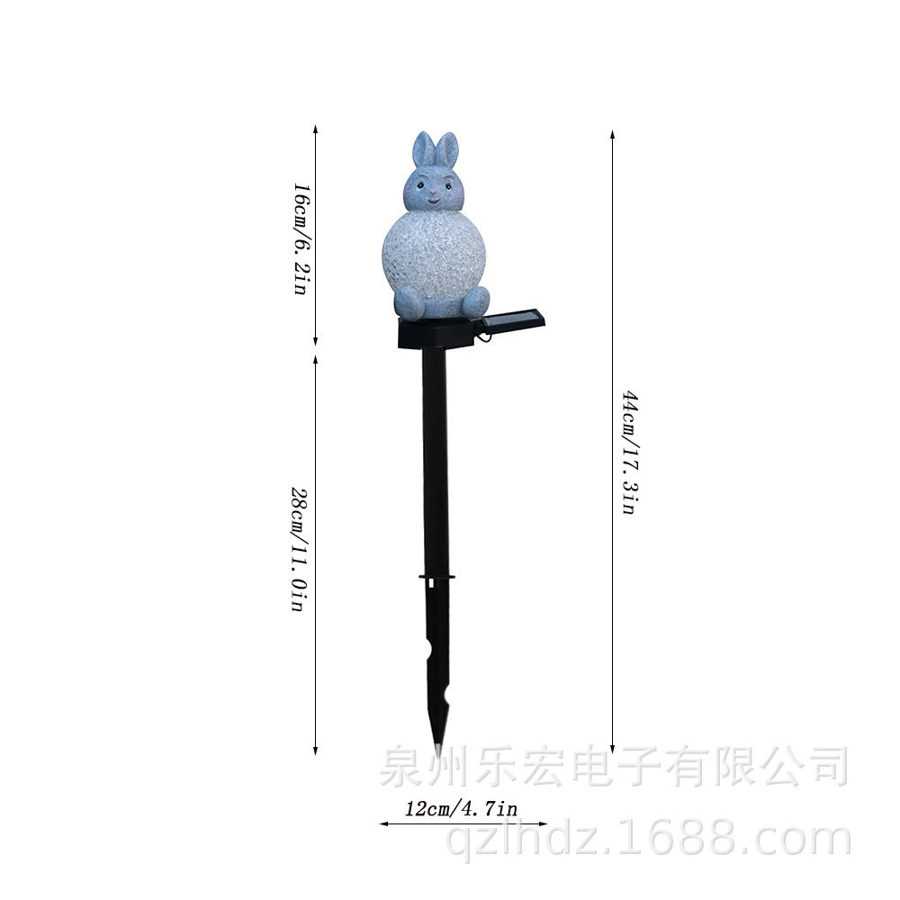 CPDSZ10-다채로운 작은 흰 토끼 접지 플러그