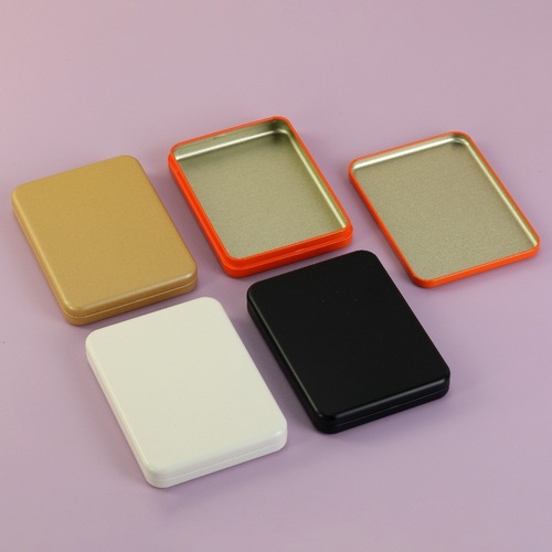 Pan Cake Box Square Tea Can Metal Iron Can Sealed Tea Box UV Universal Tea Packaging Gift