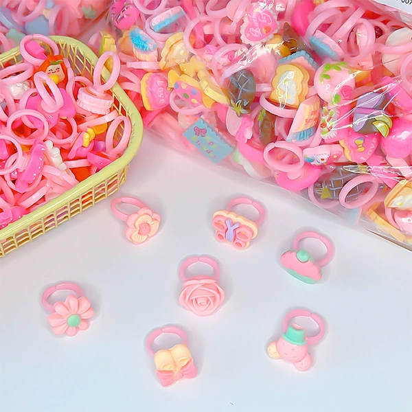 4 matte rings [Random style]