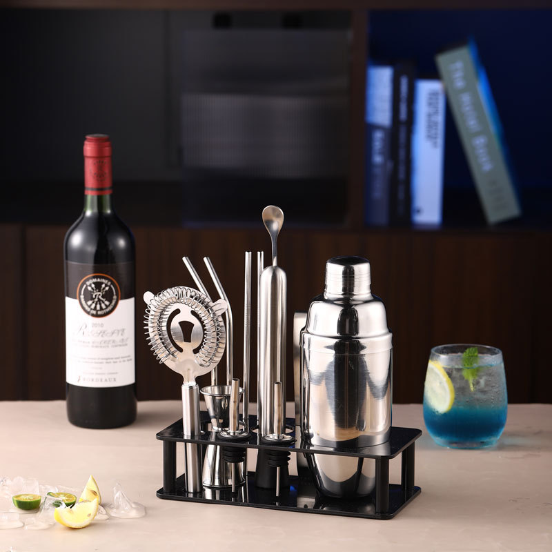 Kit de mezclador de acero inoxidable Kit de mezclador de cócteles Shakers comerciales Introducción básica
