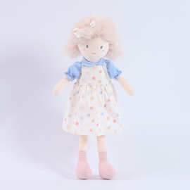 BobyBobo穿裙子小女孩玩偶少女心安抚公仔宝宝生日礼物毛绒玩具