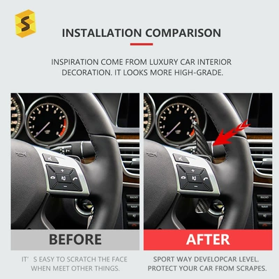 Fiber Steering Wheel Paddles Interior – Other Automotive Interior Supplies