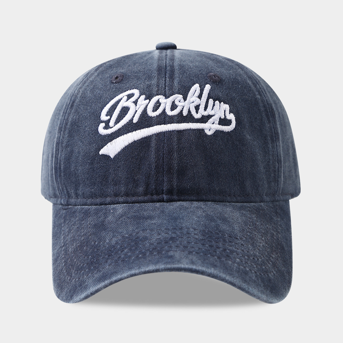 Amazon transfronterizo venta caliente sombrero de turismo al aire libre sombrero de sombrero de sombrero de agua lavado BROOKLYN letras de béisbol marea