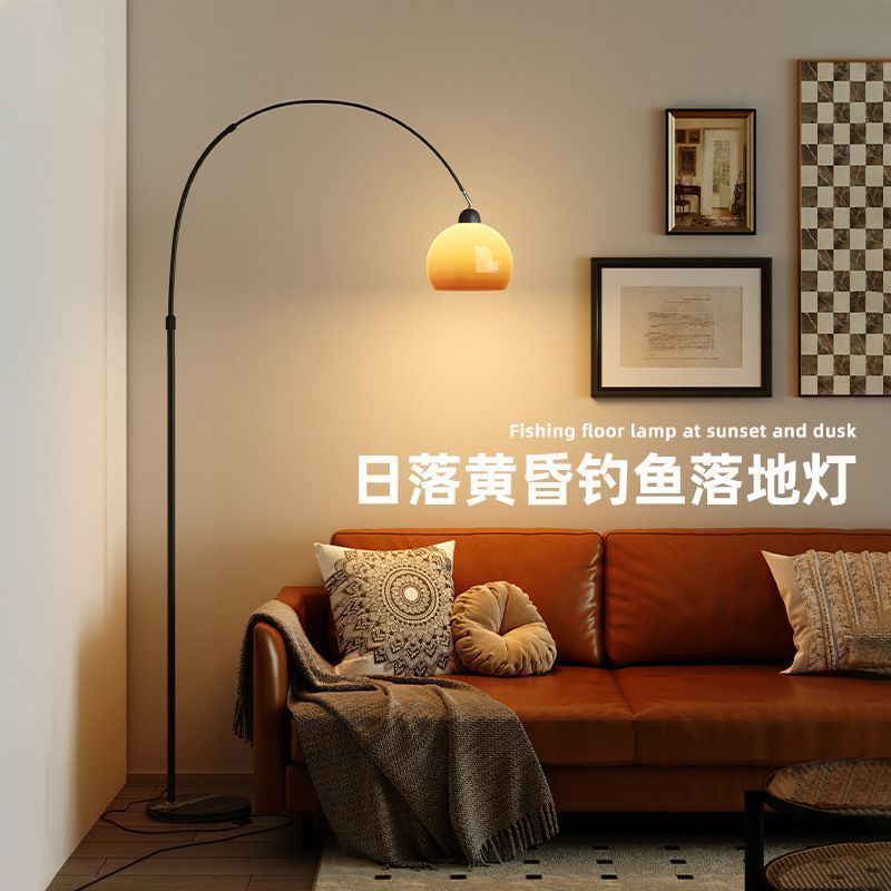 アートフィッシングフロアランプリビングルーム雰囲気ランプ10m²-15m²シンプルなカラーマッチングLED光源調光可能|undefined