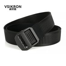 男3.8坦克纹弹力尼龙腰带无牙日子扣战术户外休闲编制裤无感腰带