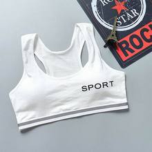 少女发育期棉质背心大童初中高中生无钢圈文胸秋季工字背运动内衣