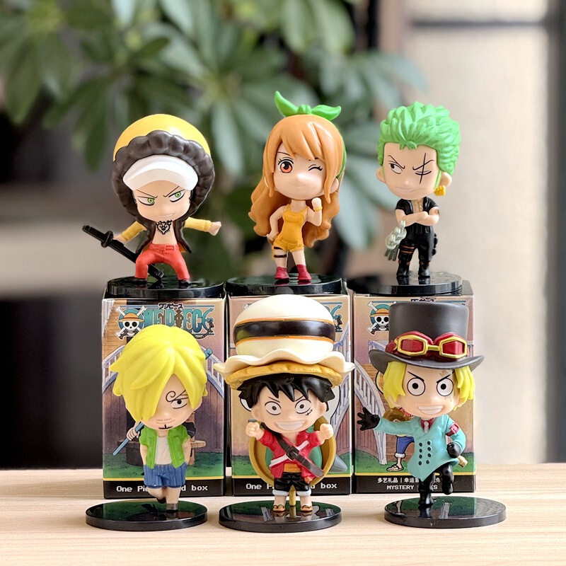 One Piece Anime Blind Box Luffy Zoro Full Set of Collectible Figures Boxed Trendy Toys Display Pieces Collectible Dolls Doll Machine