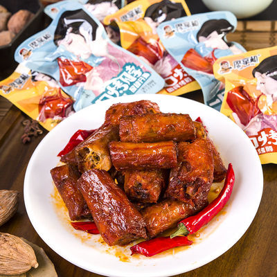 廖掌櫃醬鹵烤脖香辣烤脖休閑肉類零食麻辣鹵味食品廠家廠價批發