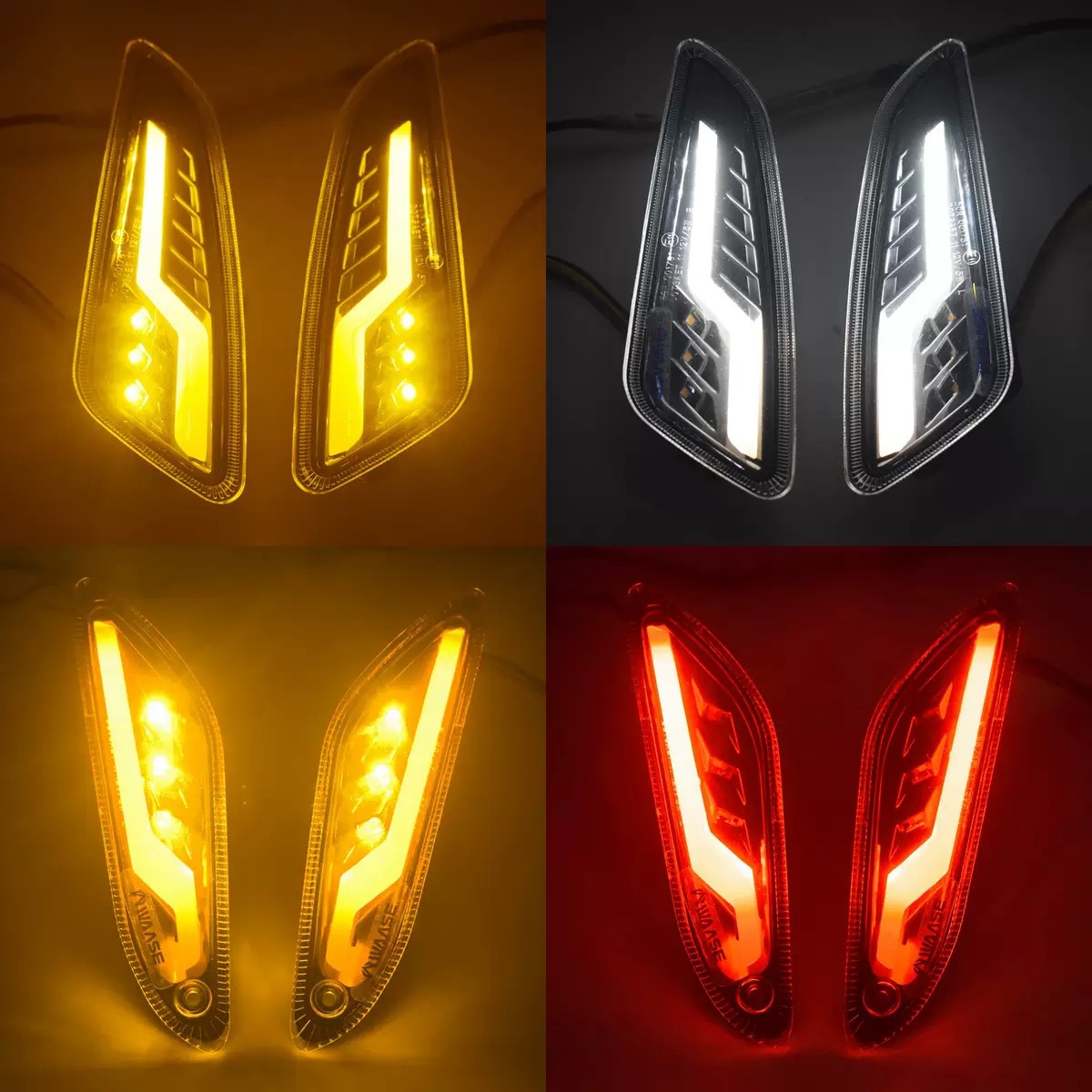 Front and Rear Turn Signal Lights for Vespa Sprint 125 150 Primavera 125 150