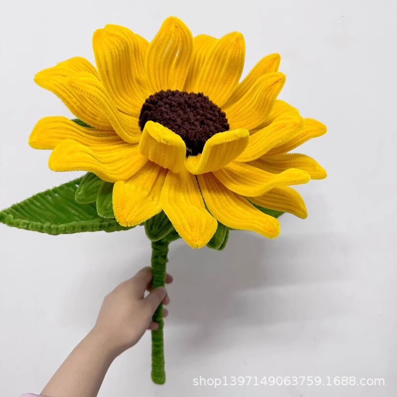 超大巨型玫瑰扭扭棒花束手工diy编织材料包成品母亲情人节520礼物|undefined