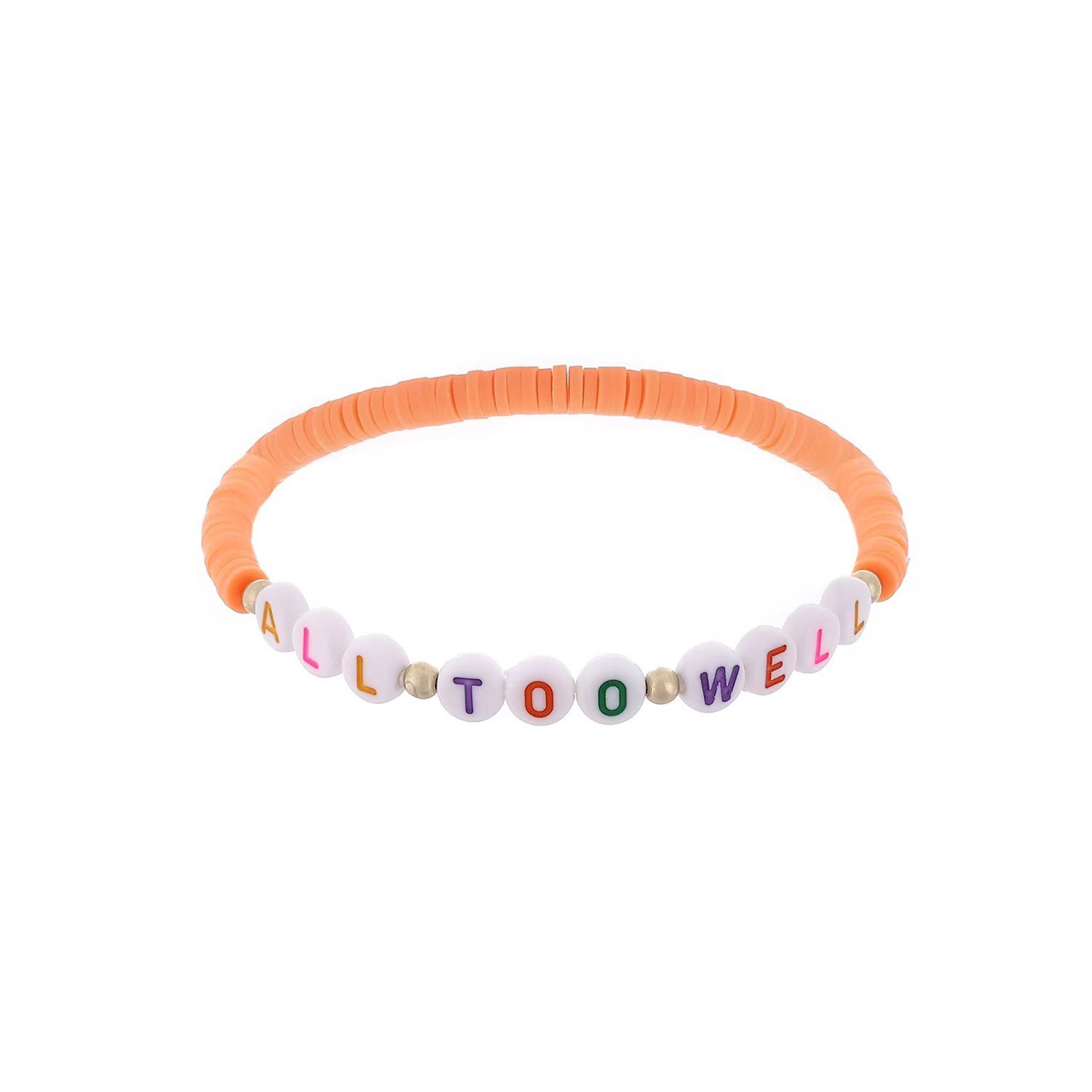 Pulsera de carta colorida pulsera de cerámica suave 12 Taylor pulsera elástica pulsera joyería amante