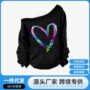 印花定制爱心女式上衣