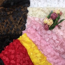 厂家直销 新款服装辅料 刺绣布料 蕾丝面料 立体激光绣花边布料