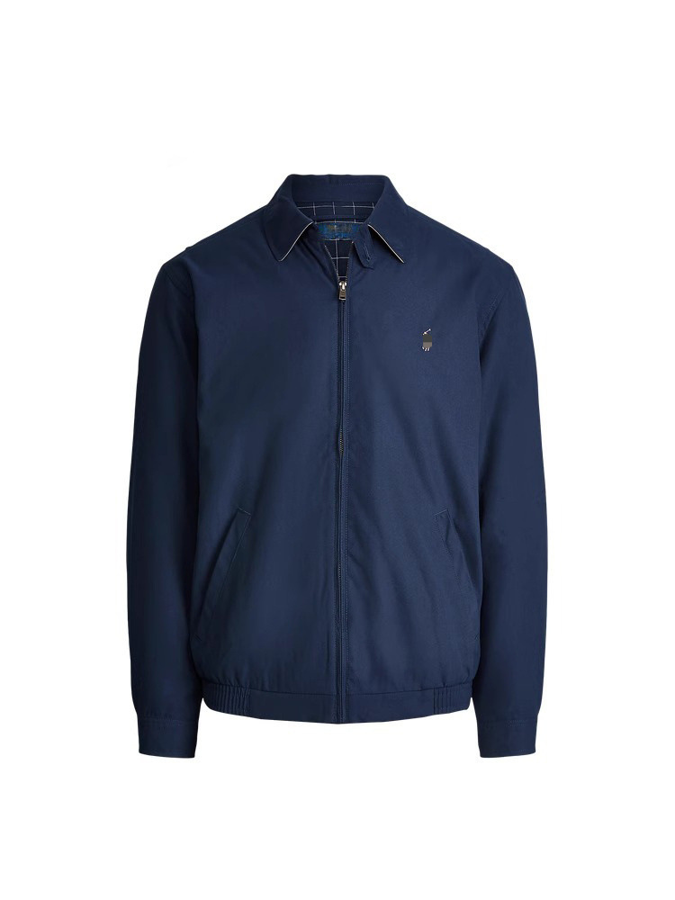 Polo Ralph Lauren Harrington Jacket Embroidered Logo Navy