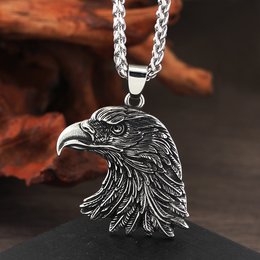 Street Occasion Retro Eagle Alloy Zinc Alloy Plating Men's Pendant Necklace