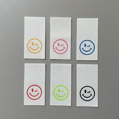 New fashion letters white screen offset printing label clothing accessories patch sticker DIY cloth label washable label