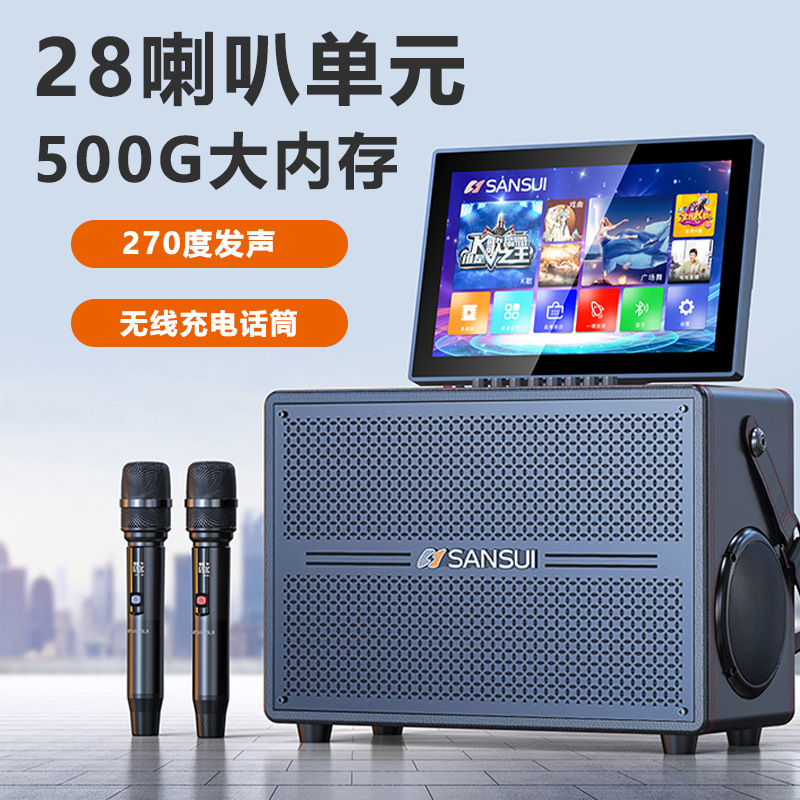 Shanshui Audio E86 Square Dance Karaoke Audio High Power with Display Screen Ktv Karaoke All-In-One Machine