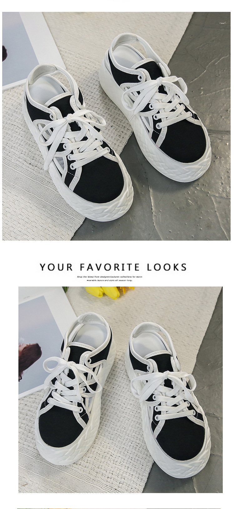 Summer new canvas platform casual shoes NSZSC60505