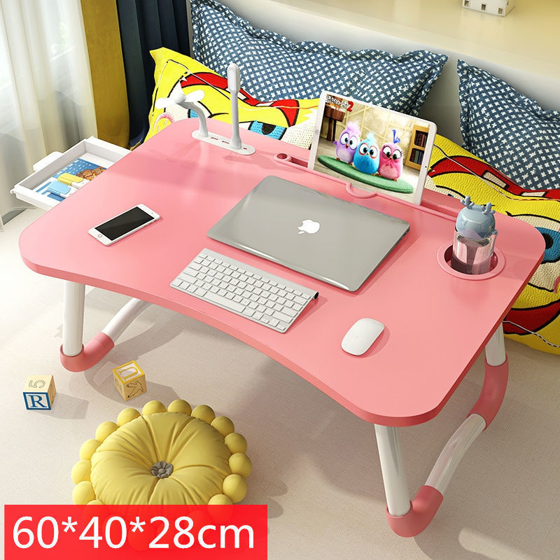 Pink Card Slot Cup Holder Drawer Fan Light