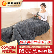 跨境亞馬遜毯子仿兔毛雙人斯納大泡泡親膚保暖蓋毯沙發毯電熱毯