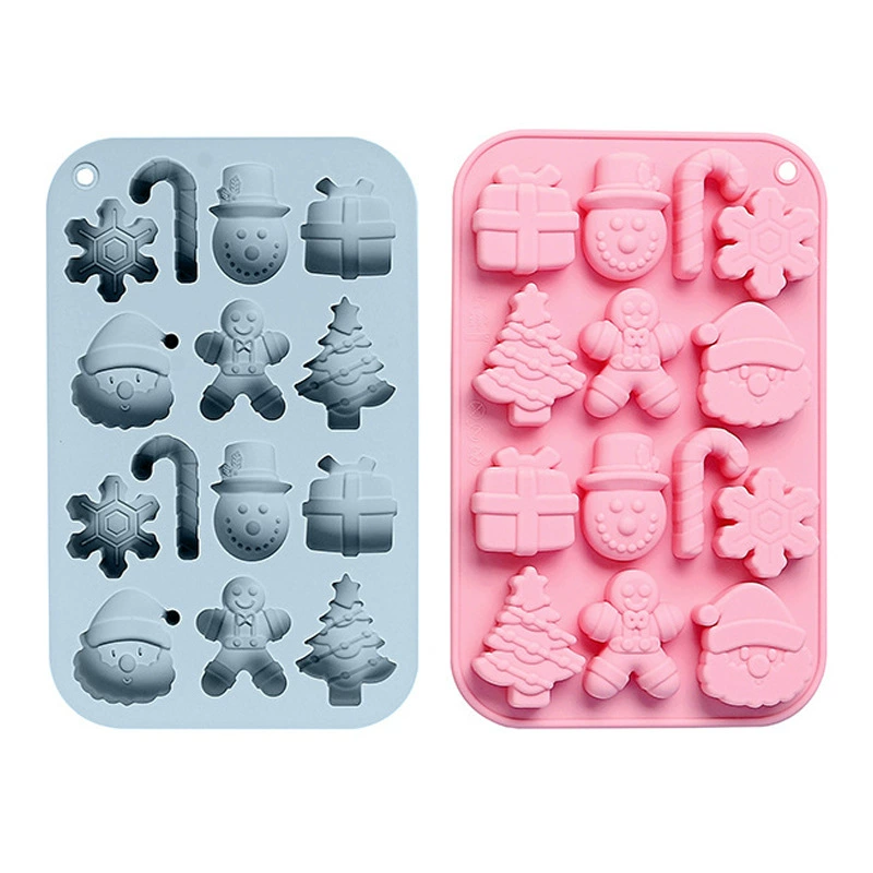 Spot 14 Christmas molds for baking easy to release cake molds kitchen tools silicone mold wholesale baking