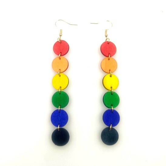 1 Pair Quantity Street Occasion Wood Material 1 Pair Basic Geometric Wood Drop Earrings