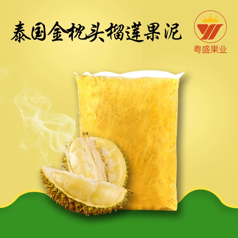 Таиланд Золотая Подушка Мясо дуриана 2 кг Приготовленное пюре из дуриана Свежий дуриан Быстро замороженный Отличная оптовая продажа Отличное пюре из дуриана
