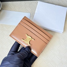 跨境凯旋门证件老花牛皮卡包女士超薄卡片包证件包字母印花卡套