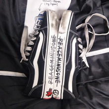 2025夏季做旧黑手绘雏菊太阳帆布鞋权志龙GD同款涂鸦鞋男女情侣款