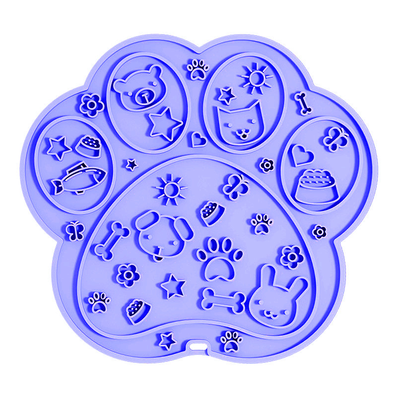 개 발톱 핥기 패드 [보라색]]