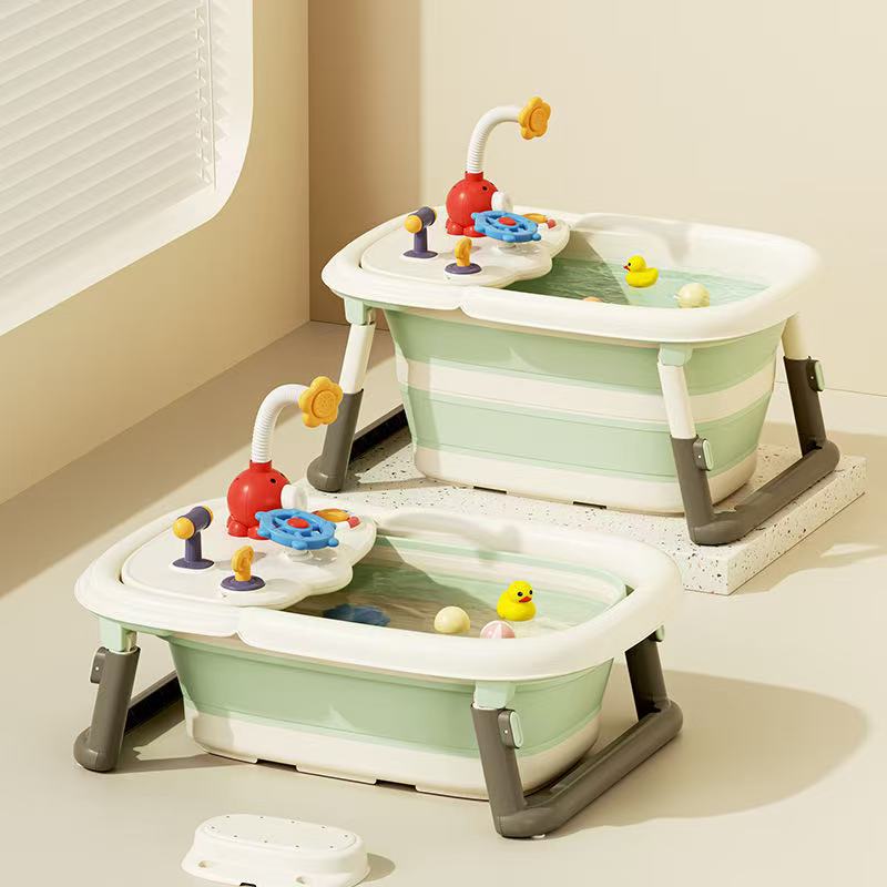 Household Foldable Plastic Bath Bucket Bathtub Bath Bucket Bath Bucket Adult Bath Bucket Bath Bucket Baby Swimming Bucket