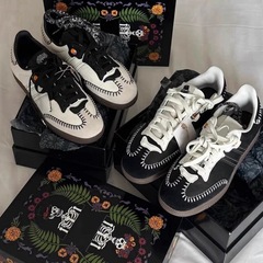 限定節本革徳訓靴女性2025新型レトロ刺繍平底レジャー運動低助板靴阿甘靴