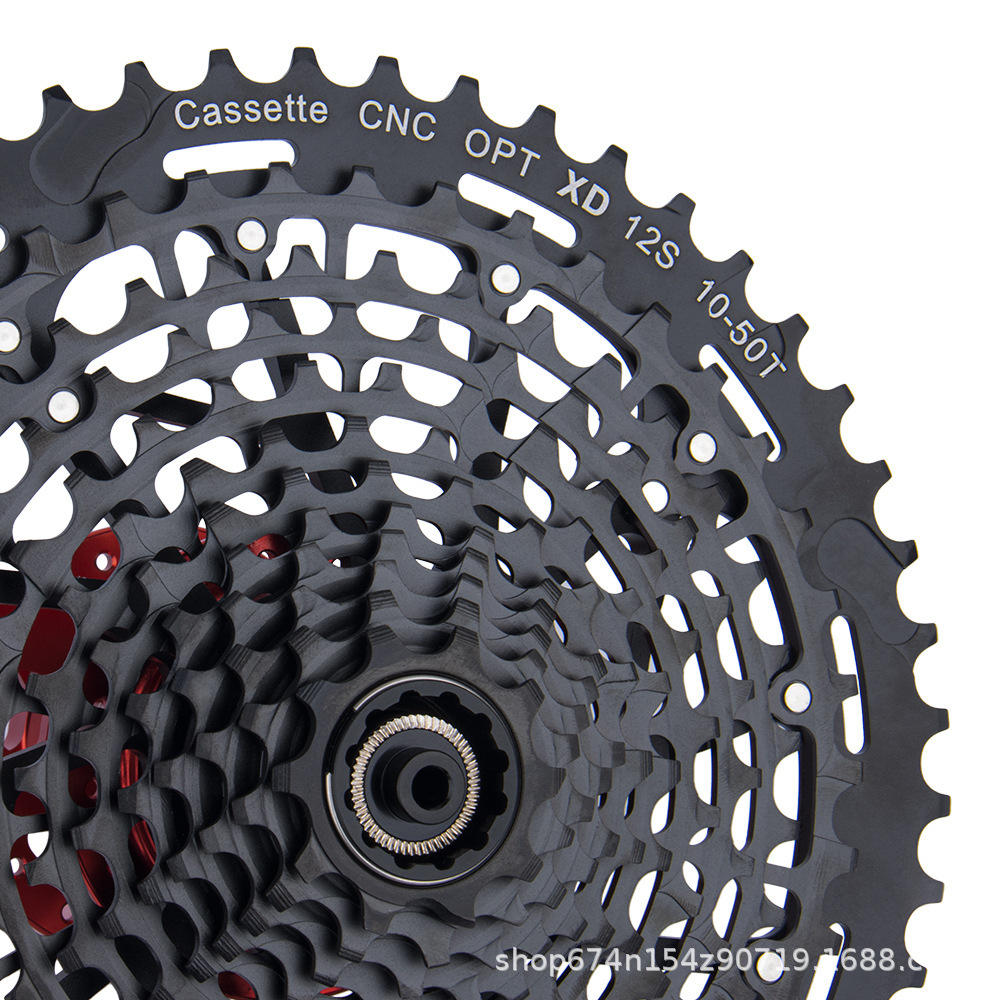 VIARON volante de bicicleta de montaña XD12 velocidad 10 - 50 52T ligero todo en un volante de tarjeta hueca