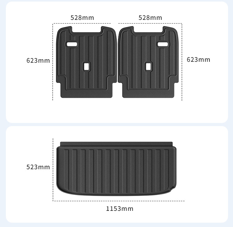 Suitable for 26 Zhiji Ls9 Car Special Floor Mats Tpe Floor Mats Trunk Mats All-Weather Seat Back Mats