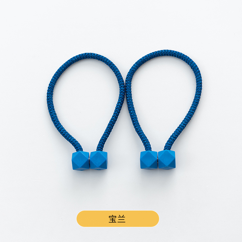 Hebilla de succión magnética transfronteriza moderna simple cubo liso correa de cortina hebilla de cortina sin perforar sin instalación al por mayor