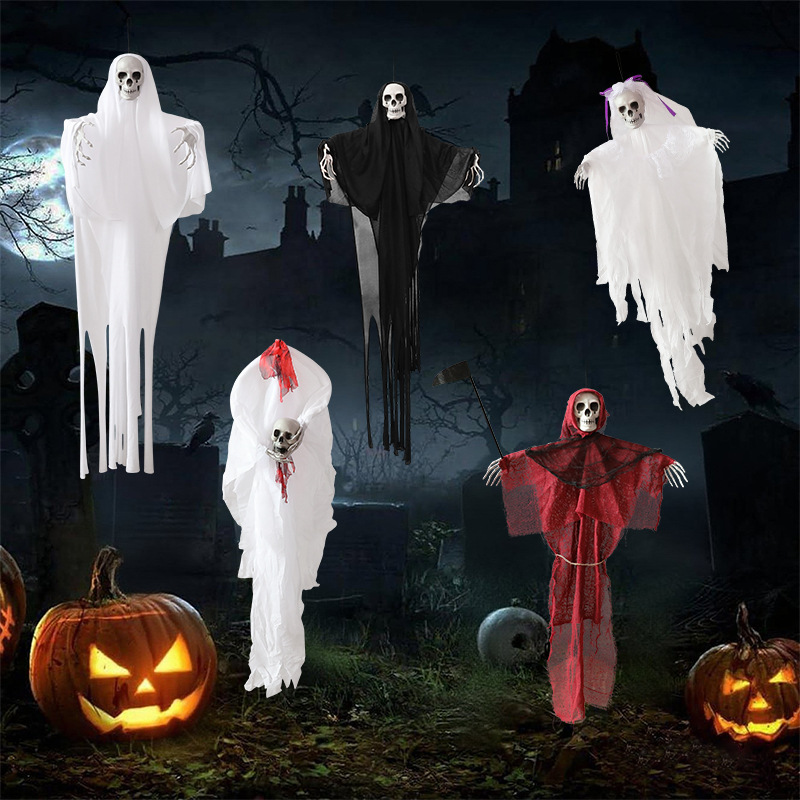 Amazonas nueva gaza fantasma fiesta fantasma novia de la muerte Halloween decoración de Halloween atmósfera de terror