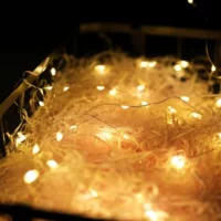 Светодиодная гирлянда вспышка светящийся Букет Свет DIY струна кошка ухо Кнопка батарея цветной свет украшение торта струнный свет