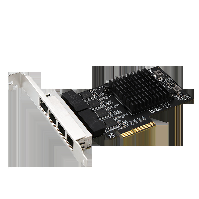���� 4��1Gǧ�׵������PCIEASM1812 8оRJ45ɢ�ȿ� Network Card