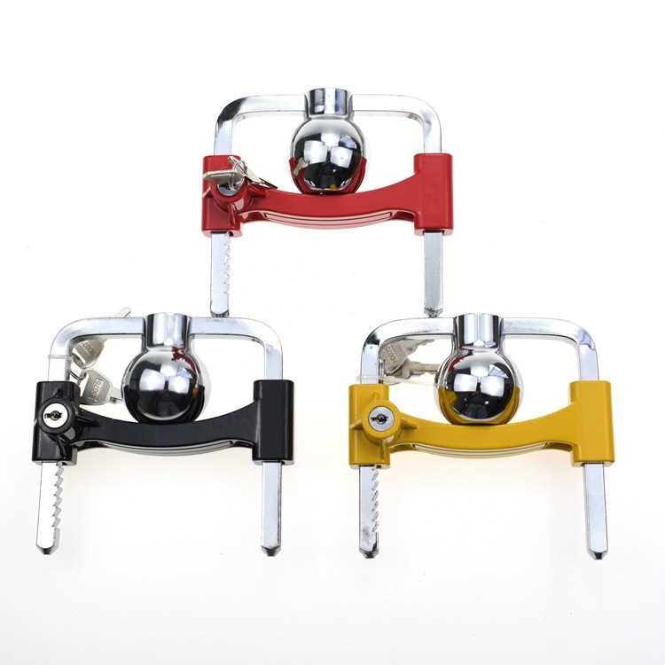 Cerradura de remolque en stock para venta directa, cerradura de cesta, equipo de tráfico, dispositivos de bloqueo de remolque, cerradura de cubierta de bola de alta calidad, accesorios de bloqueo.