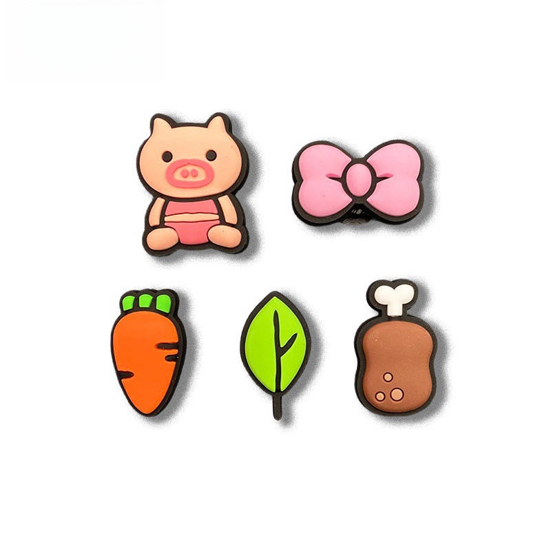 新しい下駄花シリコーン靴バックルソフト接着剤 diy 靴アクセサリー取り外し可能なアクセサリー工場卸売モール同じスタイル