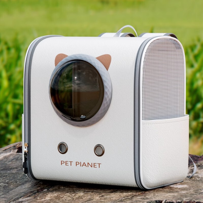 猫バッグスペースカプセルバックパック大容量ペットバックパックスクールバッグポータブル外出猫と犬抗ストレス猫ケージ|undefined