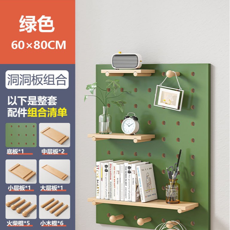 puerta de entrada madera sólida agujero de madera placa de agujero estante de pared de pared